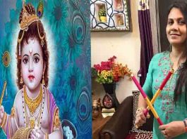 anuradha-nirala-releases-krishna-krishna-bhajan-viewers-painted-in-krishnas-color