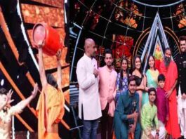 Indian Idol 12 के सेट पर बाबा रामदेव ने कोरोना से बचने के दिए टिप्स, तस्वीरें हो रही वायरल।