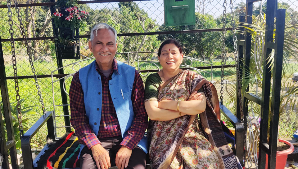 Rekha Dhasman & Her Husband Rakesh Uniyal 