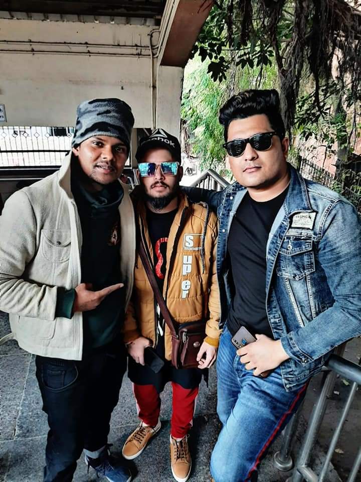 Rapper Raj Singh with Bawa Guru & Deep Dajyu