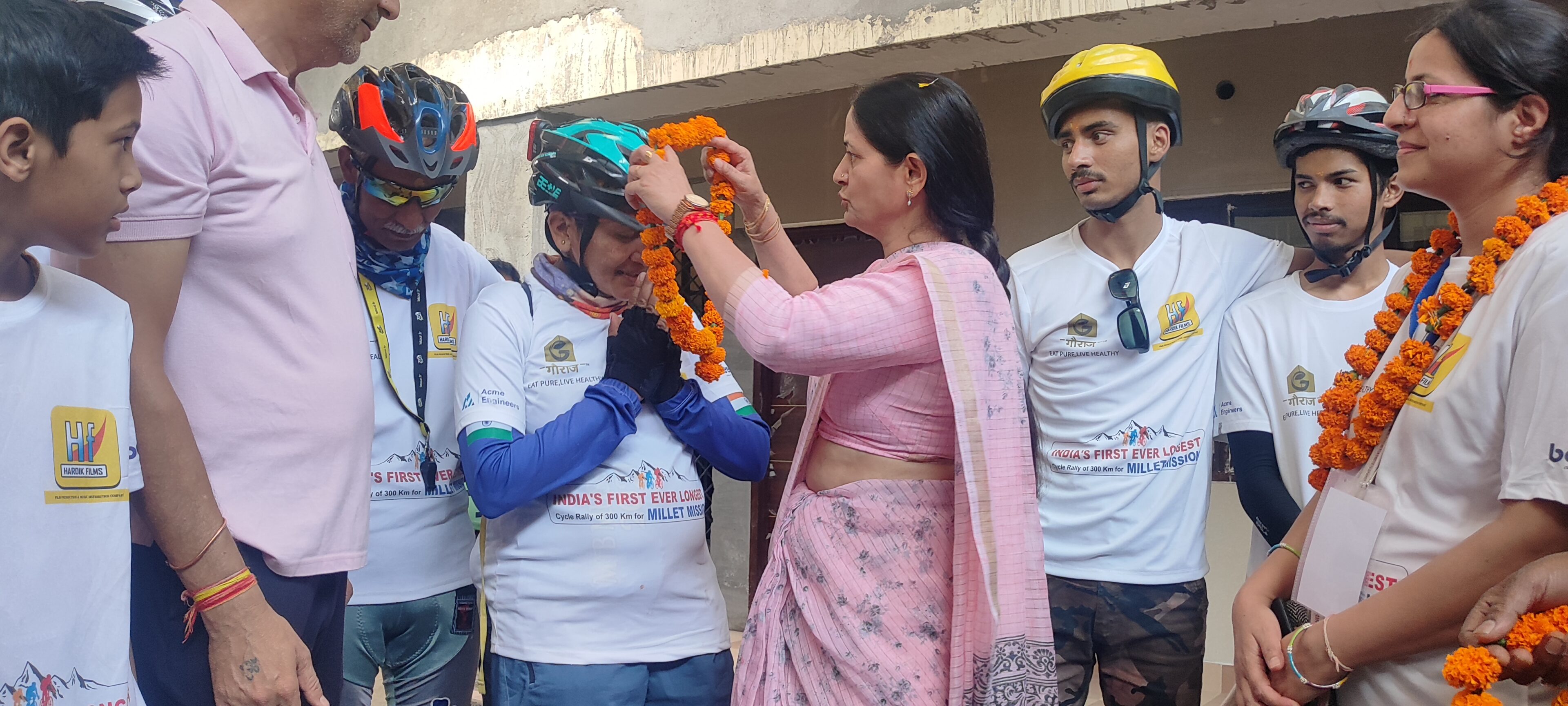 Rishikesh Mayor Anita Mamgai millet kranti cycle rally